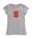 Syracuse Orange Girl´s Fitted Cotton T-shirt Grey