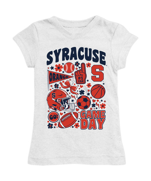 Syracuse Orange Girl´s Fitted Cotton T-shirt White
