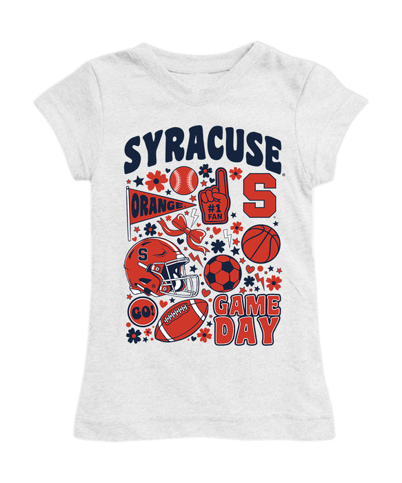 Syracuse Orange Girl´s Fitted Cotton T-shirt White