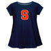 Syracuse Orange Short Sleeve Youth Cotton Top Navy