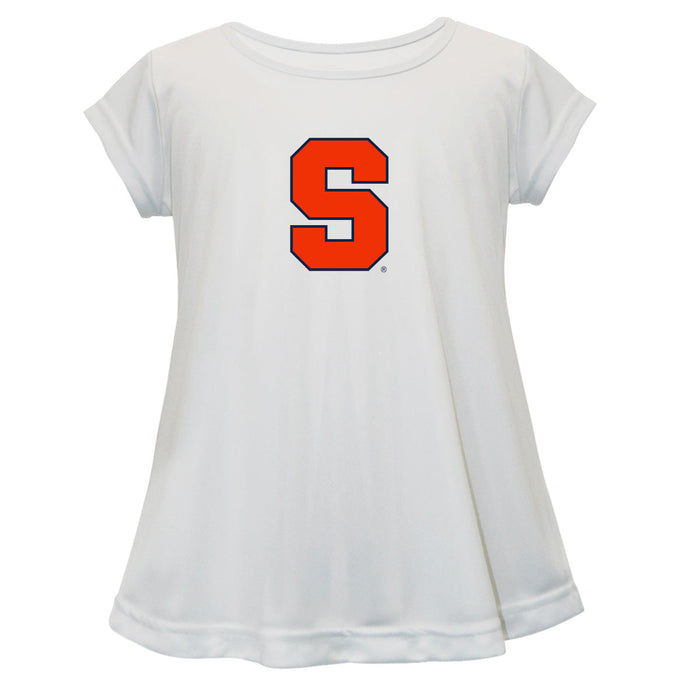 Syracuse Orange Short Sleeve Youth Cotton Top White