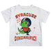 Syracuse Orange Vive La Fete Dinorrific Boys Game Day White Short Sleeve Tee