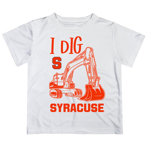 Syracuse Orange Vive La Fete Excavator Boys Game Day White Short Sleeve Tee