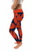 Syracuse Orange Vive La Fete Paint Brush Logo on Waist Women Orange Yoga Leggings - Vive La Fête - Online Apparel Store