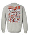 Syracuse Hand Sketched Artwork Crewneck Sweatshirt for Women - Vive La Fête - Online Apparel Store