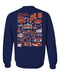 Syracuse Hand Sketched Artwork Crewneck Sweatshirt for Women - Vive La Fête - Online Apparel Store