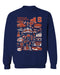 Syracuse Orange Vive La Fete Impressions Navy Cotton Crewneck Sweatshirt for Women