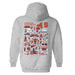 Syracuse Orange Hand Sketched Artwork Navy Cotton Fleece Women Hoodie - Vive La Fête - Online Apparel Store