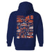 Syracuse Orange Hand Sketched Artwork Navy Cotton Fleece Women Hoodie - Vive La Fête - Online Apparel Store