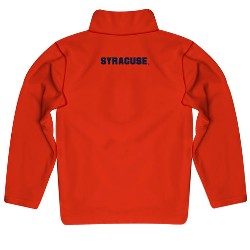 Syracuse Orange Vive La Fete Logo and Mascot Name Womens Orange Quarter Zip Pullover - Vive La Fête - Online Apparel Store