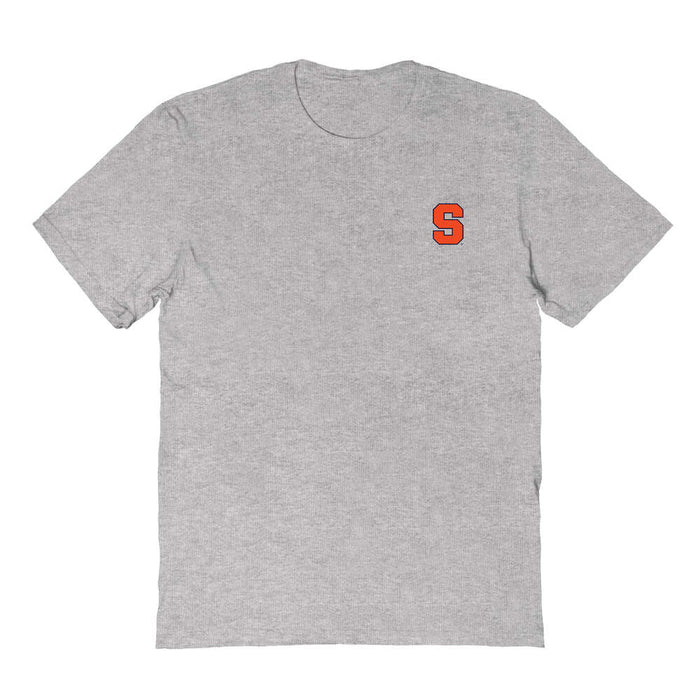 Syracuse Orange Vive La Fete Impressions Artwork Grey Womens Cotton Tshirt
