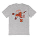 Syracuse Orange Hand Sketched Vive La Fete Impressions Icones Grey T-shirt for Women