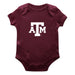 Texas A&M Aggies Cotton Short Sleeve Bodysuit Maroon