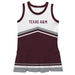 Texas A&M Aggies Vive La Fete Game Day White and Maroon Sleeveless Chearleader Dress