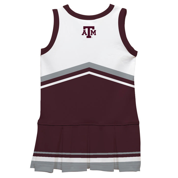 Texas A&M Aggies Vive La Fete Game Day White and Maroon Sleeveless Chearleader Dress - Vive La Fête - Online Apparel Store