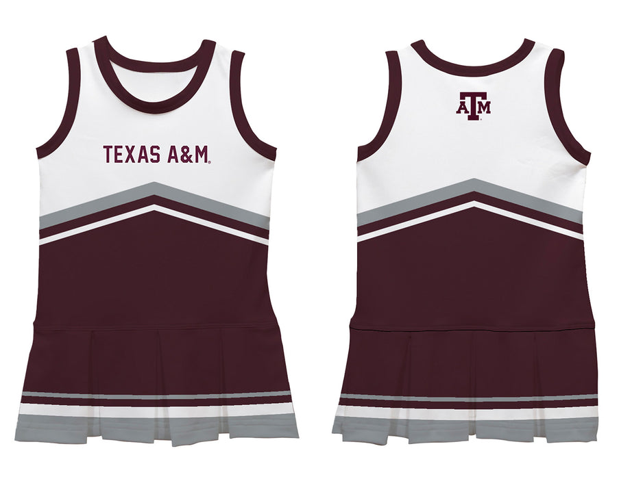 Texas A&M Aggies Vive La Fete Game Day White and Maroon Sleeveless Chearleader Dress - Vive La Fête - Online Apparel Store