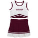 Texas A&M Aggies Vive La Fete Game Day White and Maroon Sleeveless Chearleader Set