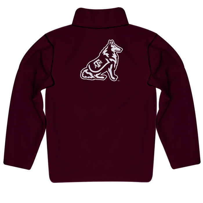 Texas A&M Aggies Vive La Fete Game Day Solid Aggie Maroon Quarter Zip Pullover Sleeves - Vive La Fête - Online Apparel Store