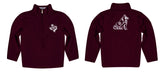 Texas A&M Aggies Vive La Fete Game Day Solid Aggie Maroon Quarter Zip Pullover Sleeves - Vive La Fête - Online Apparel Store