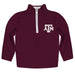 Texas A&M Aggies Hand Sketched Vive La Fete Impressions Artwork  Aggie Maroon Quarter Zip Pullover V1