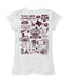 Texas A&M Aggies Hand Sketched Vive La Fete Impressions Artwork White Girls Cotton Short Sleeve Tee - Vive La Fête - Online Apparel Store