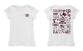 Texas A&M Aggies Hand Sketched Vive La Fete Impressions Artwork White Girls Cotton Short Sleeve Tee - Vive La Fête - Online Apparel Store