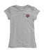 Texas A&M Aggies Hand Sketched Vive La Fete Impressions Artwork Grey Girls Cotton Short Sleeve Tee