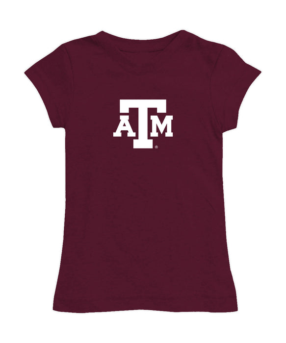 Texas A&M Aggies Girl´s Fitted Cotton T-shirt Maroon