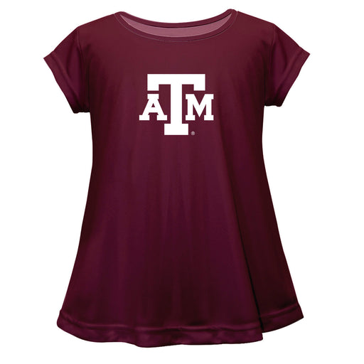 Texas A&M Aggies Short Sleeve Youth Cotton Top Maroon