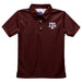 Texas AM Aggies Embroidered Maroon Short Sleeve Polo Box Shirt