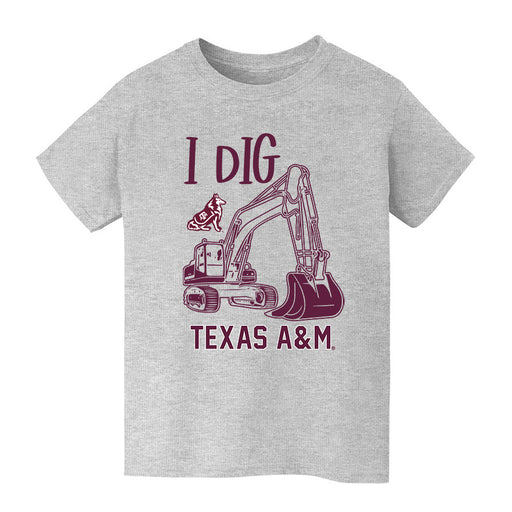 Texas A&M Aggies Vive La Fete Excavator Heather Grey Cotton Short Sleeve Tee