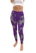 Tarleton State University Vive La Fete Paint Brush Logo on Waist Women Purple Yoga Leggings