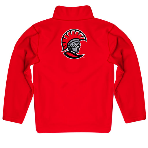 Tampa Spartans Vive La Fete Game Day Solid Red Quarter Zip Pullover Sleeves - Vive La Fête - Online Apparel Store