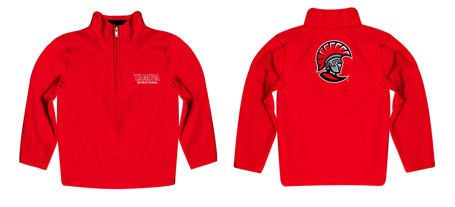 Tampa Spartans Vive La Fete Game Day Solid Red Quarter Zip Pullover Sleeves - Vive La Fête - Online Apparel Store