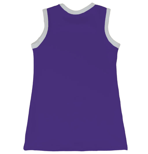 TCU Horned Frogs Sleeveless Cheerleader A Line Dress Gray and Purple - Vive La Fête - Online Apparel Store