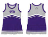 TCU Horned Frogs Vive La Fete Game Day Gray and Purple Sleeveless Chearleader Dress - Vive La Fête - Online Apparel Store