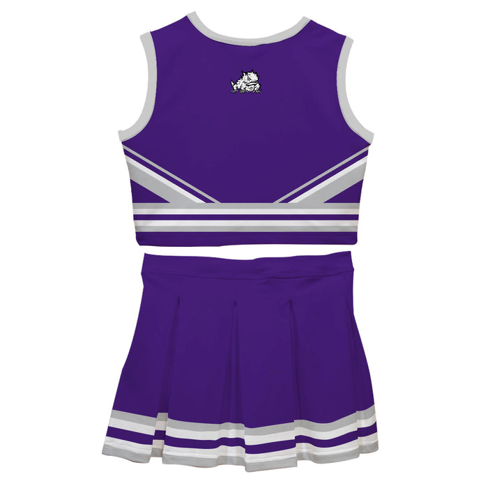 TCU Horned Frogs Vive La Fete Game Day Purple Sleeveless Chearleader Set - Vive La Fête - Online Apparel Store