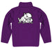 TCU Horned Frogs Vive La Fete Vive La Fete Game Day Purple Quarter Zip Pullover Solid on Sleeves - Vive La Fête - Online Apparel Store