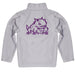 TCU Horned Frogs Vive La Fete Game Day Solid Gray Quarter Zip Pullover Sleeves - Vive La Fête - Online Apparel Store