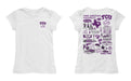 TCU Horned Frogs Hand Sketched Vive La Fete Impressions Artwork White Girls Cotton Short Sleeve Tee - Vive La Fête - Online Apparel Store