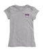 TCU Horned Frogs Hand Sketched Vive La Fete Impressions Artwork Grey Girls Cotton Short Sleeve Tee