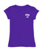 TCU Horned Frogs Hand Sketched Vive La Fete Impressions Artwork Purple Girls Cotton Short Sleeve Tee