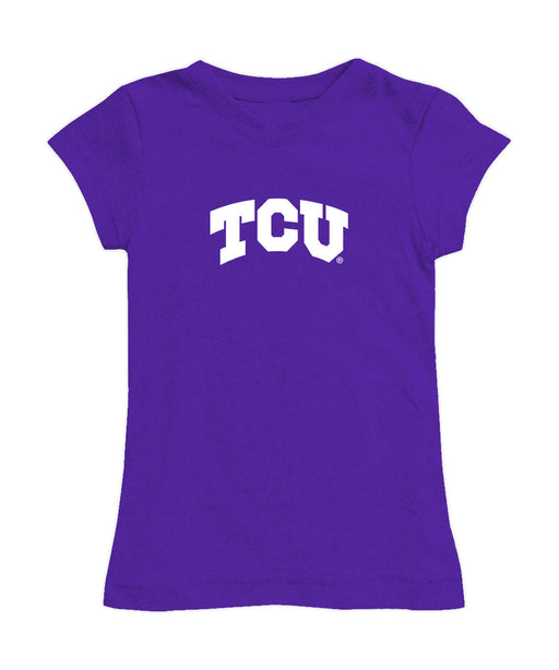 TCU Horned Frogs Girl´s Fitted Cotton T-shirt Purple