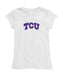 TCU Horned Frogs Girl´s Fitted Cotton T-shirt White
