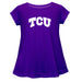 TCU Horned Frogs Short Sleeve Youth Cotton Top Purple