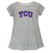 TCU Horned Frogs Short Sleeve Youth Cotton Top Grey