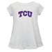 TCU Horned Frogs Short Sleeve Youth Cotton Top White