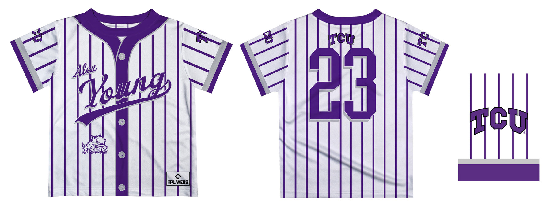 MLB Players Association TCU Horned Frogs MLBPA Officially Licensed by Vive La Fete T-Shirt - Vive La Fête - Online Apparel Store