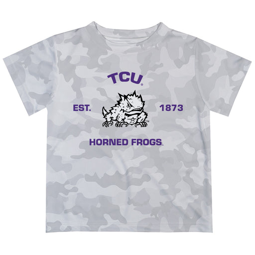 TCU Horned Frogs T-Shirt CAMO Light Grey by Vive La Fete