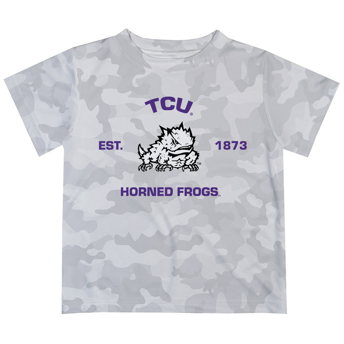 TCU Horned Frogs T-Shirt CAMO Light Grey by Vive La Fete